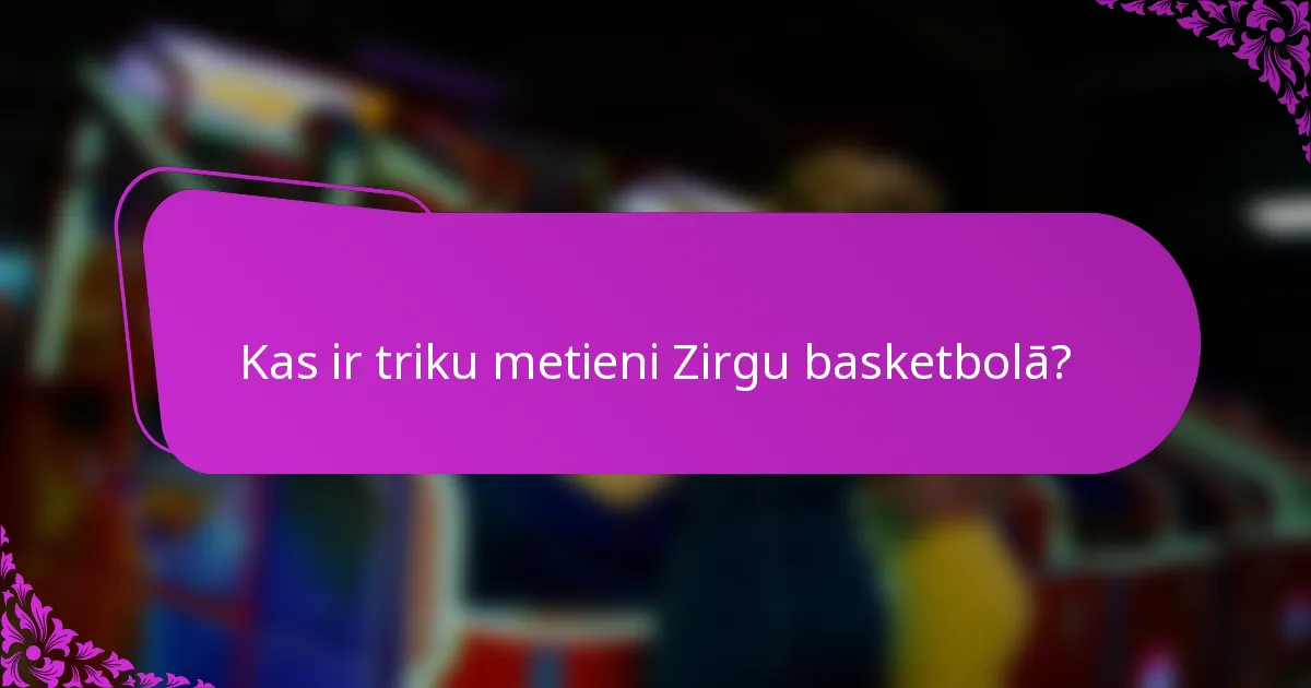 Kas ir triku metieni Zirgu basketbolā?